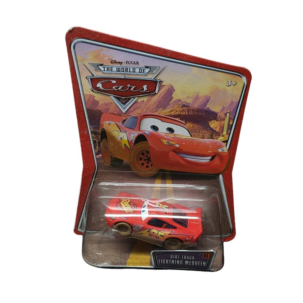 Disney Pixar Cars Dirt Track Lightning McQueen No 3 Collect Them All Diecast Car